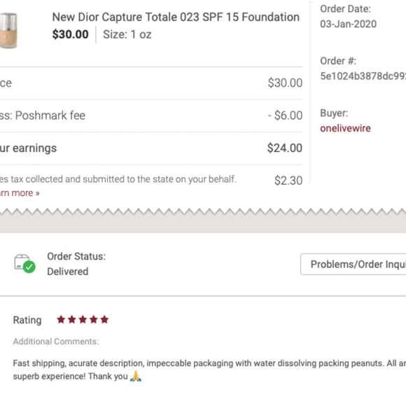 New Dior Capture Totale 023 SPF 15 Foundation - Picture 3 of 3